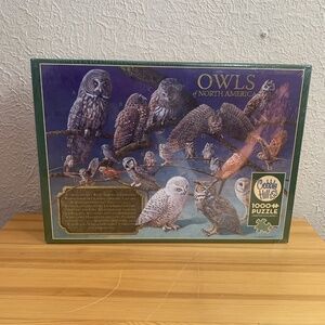 Owls of North America 1000 Pieces Jigsaw Puzzle Cobble Hill New Sealed